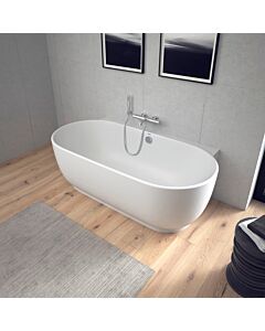 Duravit Luv Badewanne 700433000000000 180 x 95 x 46 cm, Vorwand, Verkleidung und Gestell, 2 Rückenschrägen, weiß