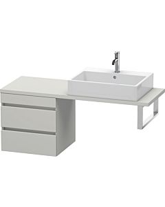 Duravit DuraStyle vasque DS532700707 50 x 47,8 cm, gris béton mat, pour console, 2 tiroirs