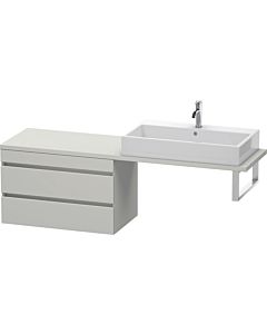 Duravit DuraStyle vasque DS532900707 80 x 47,8 cm, gris béton mat, pour console, 2 tiroirs