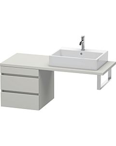 Duravit DuraStyle vanity unit DS533700707 50 x 54.8 cm, concrete gray matt, for console, 2 drawers