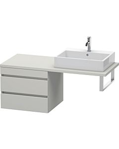 Duravit DuraStyle vanity unit DS533800707 60 x 54.8 cm, concrete gray matt, for console, 2 drawers