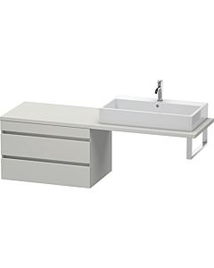 Duravit DuraStyle vanity unit DS533900707 80 x 54.8 cm, concrete gray matt, for console, 2 drawers