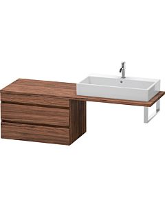 Duravit DuraStyle Waschtisch-Unterschrank DS533902121 80 x 54,8 cm, nussbaum dunkel, für Konsole, 2 Schubkästen