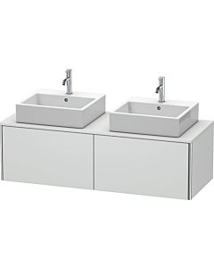 Duravit XSquare Meuble sous lavabo XS4906B3636 140 x 40 x 58,4 cm, 2 tiroirs, des deux côtés, blanc