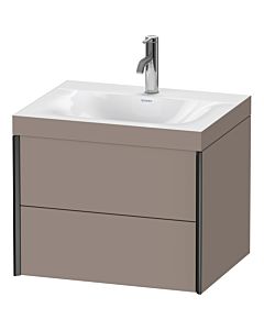 Duravit Meuble sous-vasque XViu XV4614OB243C 60x48cm, 2 tiroirs, 2000 , noir mat, Rahmen C, basalte mat