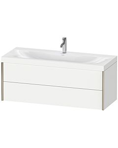 Duravit Meuble sous-vasque XViu XV4617OB118C 120x48cm, 2 tiroirs, 2000 , champagne mat, Rahmen C, blanc mat