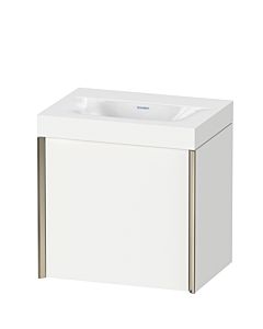Duravit XViu Waschtisch-Unterschrank XV4630NB118C 45x33,3cm, 1 Tür, links, ohne Hahnloch, champagner matt, Rahmen C, weiß matt