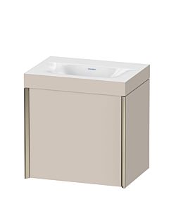 Duravit XViu meuble sous-vasque XV4630NB191C 45x33,3cm, 2000 , gauche, sans trou pour robinet, champagne mat, Rahmen C, taupe mat