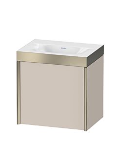 Duravit XViu meuble sous-vasque XV4630NB191P 45x33,3cm, 2000 , gauche, sans trou pour robinet, champagne mat, Rahmen P, taupe mat