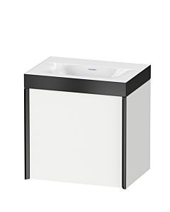 Duravit XViu Waschtisch-Unterschrank XV4630NB218P 45x33,3cm, 1 Tür, links, ohne Hahnloch, schwarz matt, Rahmen P, weiß matt