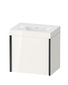 Duravit XViu Waschtisch-Unterschrank XV4630NB222C 45x33,3cm, 1 Tür, links, ohne Hahnloch, schwarz matt, Rahmen C, weiß hochglanz