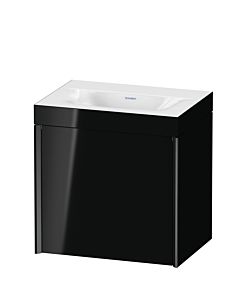 Duravit XViu Waschtisch-Unterschrank XV4630NB240C 45x33,3cm, 1 Tür, links, ohne Hahnloch, schwarz matt, Rahmen C, schwarz hochglanz