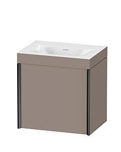 Duravit XViu Waschtisch-Unterschrank XV4630NB243C 45x33,3cm, 1 Tür, links, ohne Hahnloch, schwarz matt, Rahmen C, basalt matt