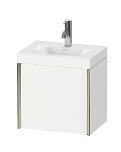 Duravit XViu Waschtisch-Unterschrank XV4630OB118C 45x33,3cm, 1 Tür, links, 1 Hahnloch, champagner matt, Rahmen C, weiß matt
