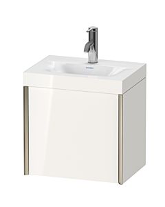 Duravit XViu meuble sous-vasque XV4630OB122C 45x33,3cm, 2000 , gauche, 2000 , champagne mat, Rahmen C, blanc brillant