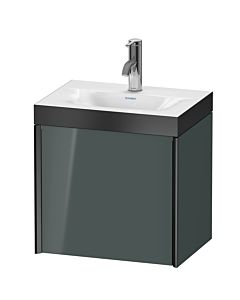 Duravit XViu meuble sous-vasque XV4630OB238P 45x33,3cm, 2000 , gauche, 2000 , noir mat, Rahmen P, gris dolomiti brillant