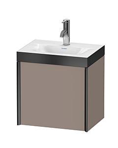 Duravit XViu vanity unit XV4630OB243P 45x33.3cm, 2000 door, left, 2000 tap hole, matt black, Rahmen P, matt basalt
