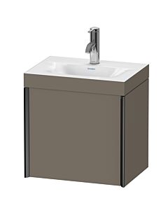 Duravit XViu meuble sous-vasque XV4630OB290C 45x33,3cm, 2000 , gauche, 2000 , noir mat, Rahmen C, flanelle gris soie mat