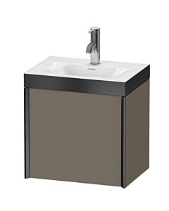 Duravit XViu meuble sous-vasque XV4630OB290P 45x33,3cm, 2000 , gauche, 2000 , noir mat, Rahmen P, flanelle gris soie mat