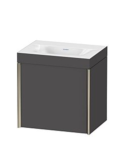 Duravit Meuble sous-vasque XViu XV4631NB149C 45x33,3cm, 2000 , droite, sans trou pour robinet, champagne mat, Rahmen C, graphite mat