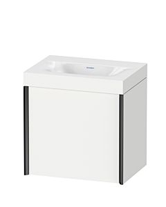 Duravit XViu vanity unit XV4631NB218C 45x33.3cm, 2000 door, right, without tap hole, matt black, Rahmen C, matt white