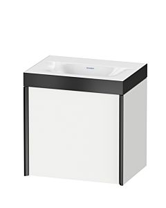 Duravit XViu Waschtisch-Unterschrank XV4631NB218P 45x33,3cm, 1 Tür, rechts, ohne Hahnloch, schwarz matt, Rahmen P, weiß matt