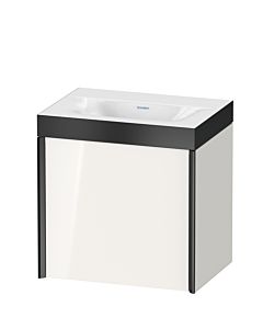 Duravit XViu vanity unit XV4631NB222P 45x33.3cm, 2000 door, right, without tap hole, black matt, Rahmen P, white high gloss
