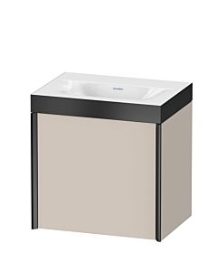 Duravit XViu vanity unit XV4631NB291P 45x33.3cm, 2000 door, right, without tap hole, matt black, Rahmen P, matt taupe