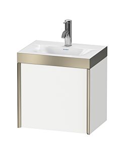 Duravit XViu Waschtisch-Unterschrank XV4631OB118P 45x33,3cm, 1 Tür, rechts, 1 Hahnloch, champagner matt, Rahmen P, weiß matt