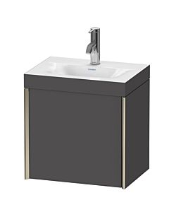 Duravit XViu Waschtisch-Unterschrank XV4631OB149C 45x33,3cm, 1 Tür, rechts, 1 Hahnloch, champagner matt, Rahmen C, graphit matt