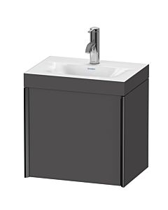 Duravit XViu vanity unit XV4631OB249C 45x33.3cm, 2000 door, right, 2000 tap hole, matt black, Rahmen C, matt graphite
