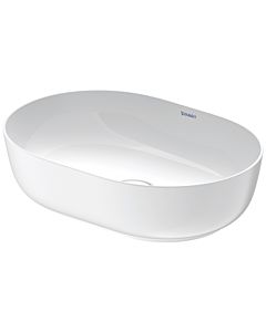 Duravit Luv Countertop washbasin 0379502600 50x35cm, ground, without tap hole, overflow, tap hole bank, white/white