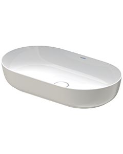 Duravit vasque à poser Luv 0379702300 70x40cm, au sol, sans trop-plein, sans plate-forme de trou pour robinetterie, blanc / gris satiné