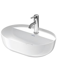 Duravit Luv washbasin 03805000001 50x40cm, ground, 2000 tap hole, without overflow, with tap hole bank, white WonderGliss