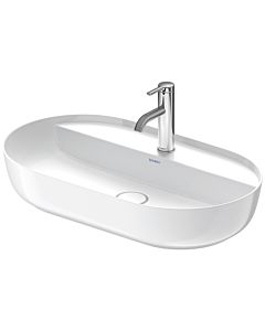 Duravit Luv washbasin 03807000001 70x40cm, ground, 2000 tap hole, without overflow, with tap hole bank, white WonderGliss