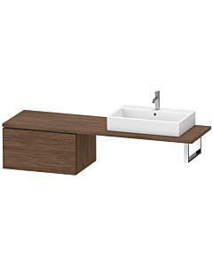 Duravit L-Cube meuble bas LC585402121 72 x 54,7 cm, noyer foncé, pour console, 2000 coulissant