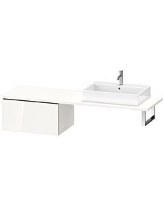 Duravit L-Cube meuble bas LC585402222 72 x 54,7 cm, blanc brillant, pour console, 2000 coulissant