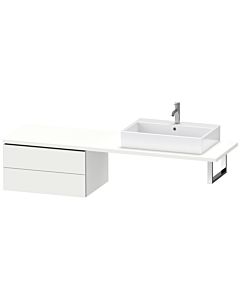 Duravit L-Cube Unterschrank LC585901818 72 x 54,7 cm, weiß matt, für Konsole, 2 Schubkästen
