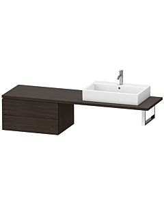 Duravit L-Cube Unterschrank LC585906969 72 x 54,7 cm, nussbaum gebürstet, für Konsole, 2 Schubkästen