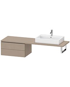 Duravit L-Cube meuble bas LC585907575 72 x 54,7 cm, lin, pour console, 2 tiroirs