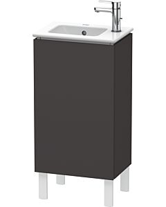 L-Cube Duravit vasque LC6273R8080 42x29,4x70,4cm, debout, porte à droite, graphite super mat