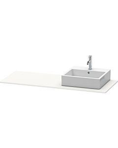 Duravit XSquare Konsole XS060GR3636 140x55cm, mit 1 Ausschnitt, rechts, weiß seidenmatt