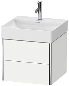 Duravit XSquare Meuble sous lavabo XS416002222 48,4x39,7x46cm, 2 tiroirs, blanc très brillant