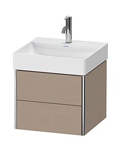 Duravit XSquare Meuble sous lavabo XS416007575 48,4x39,7x46cm, 2 tiroirs, Leinen