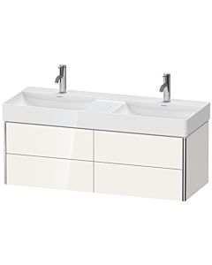 Duravit XSquare Meuble sous lavabo XS416402222 118,4x39,7x46cm, 4 tiroirs, blanc très brillant