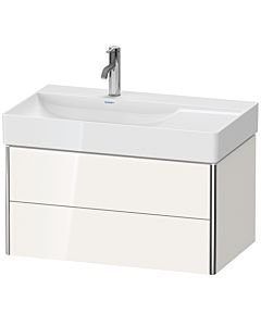 Duravit XSquare Meuble sous lavabo XS416801818 78,4x39,7x46cm, 2 tiroirs, blanc mat