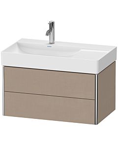 Duravit XSquare Meuble sous lavabo XS416807575 78,4x39,7x46cm, 2 tiroirs, Leinen