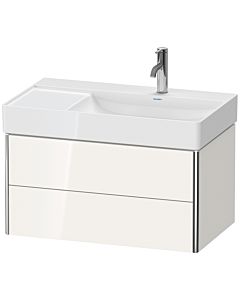 Duravit XSquare Meuble sous lavabo XS416901818 78,4x39,7x46cm, 2 tiroirs, blanc mat