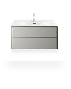 Duravit Meuble sous-vasque XViu XV41340B191 81 x 55,7 x 48 cm, taupe mat, 2 tiroirs, champagne mat