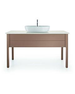 Luv Duravit vasque LU956105454 133,8x57x74,3cm, 2000 , coulissant, sur pied, finition amande satinée